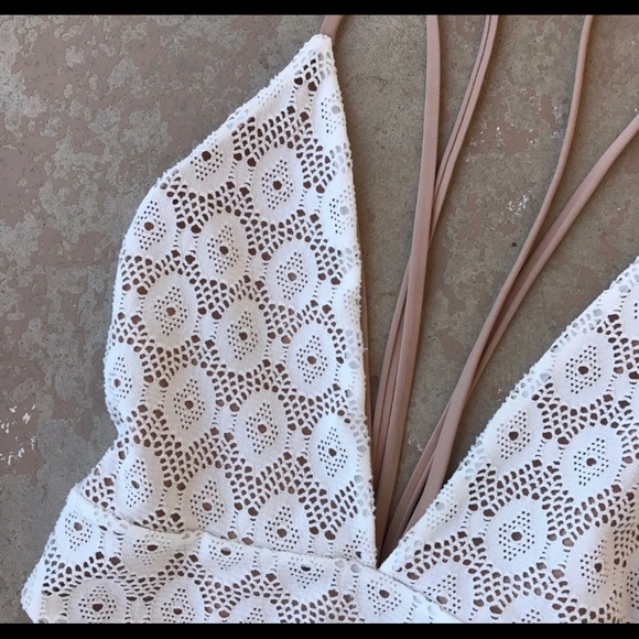 Siempre Golden Trestles Crochet Thong Swimsuit - Picture 2 of 5